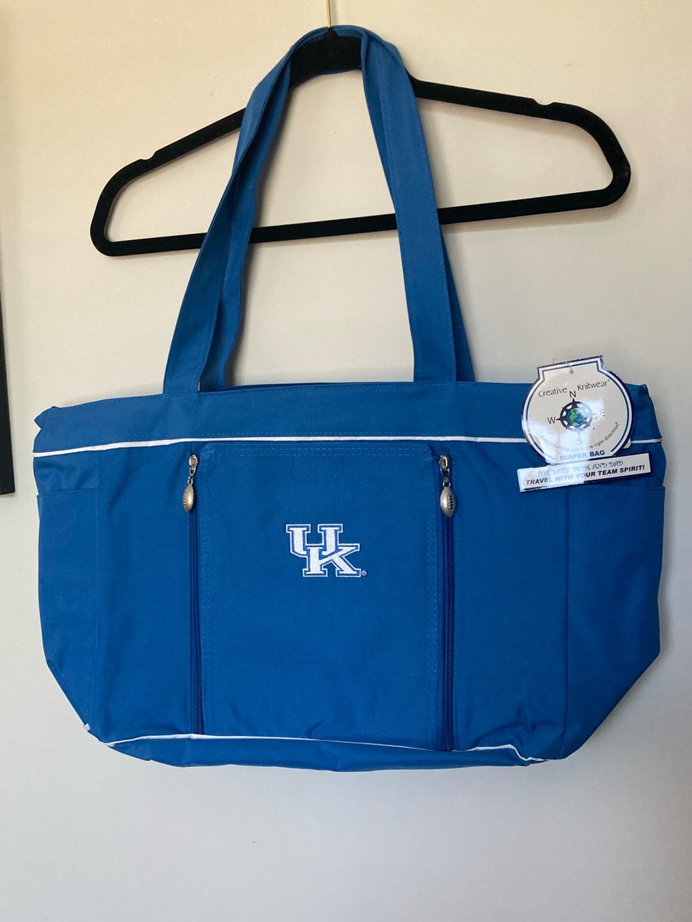 NWT Blue Kentucky UK diaper Bag with changing pad
